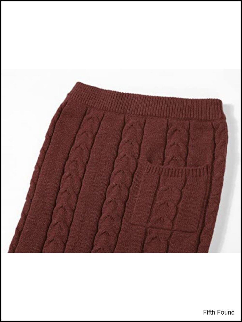 Chunky Cable Knit Sweater and Long Skirt 2 Piece Set Winter Outfit - Picture 4 of 6